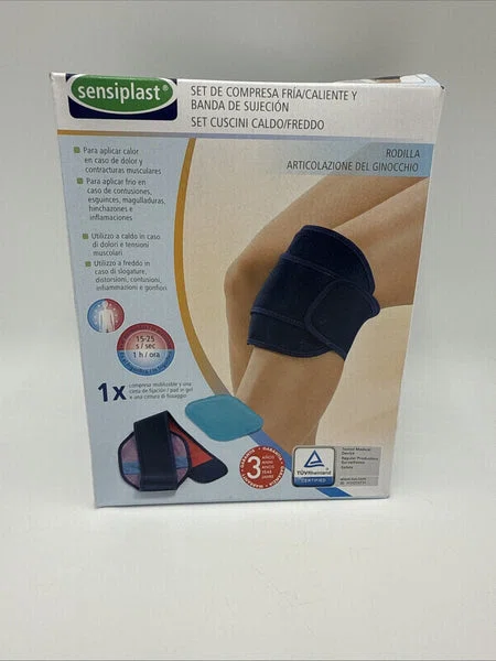 2 teilig - Sensiplast - Wärme & Kälte - Kompresse Set für das Knie – Neu