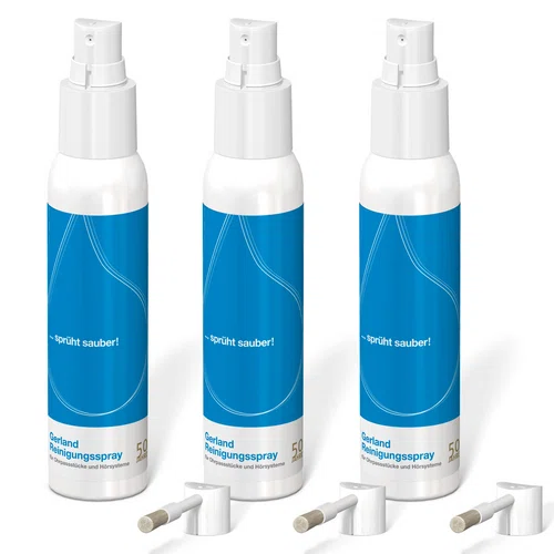 3x Gerland Reinigungsspray (3x100ml) - für Hörgeräte und Otoplastiken - 3er Pack