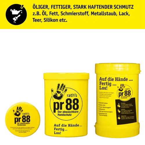 10 Dosen Hautschutzcreme pr88, 100 ml