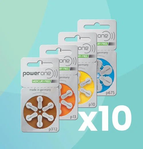 60 x Hörsystemebatterie Power One Vatra 10x6er Blister (10,13,312,675)
